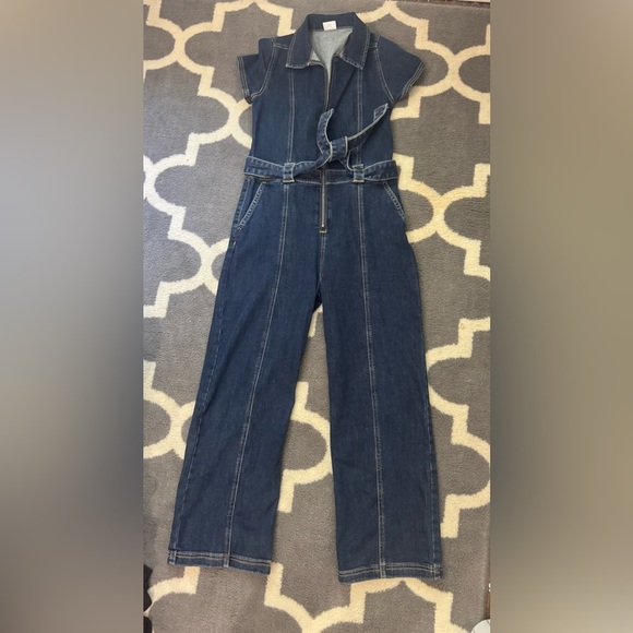 Abercrombie Kids Blue Denim Overalls - Picture 1 of 3